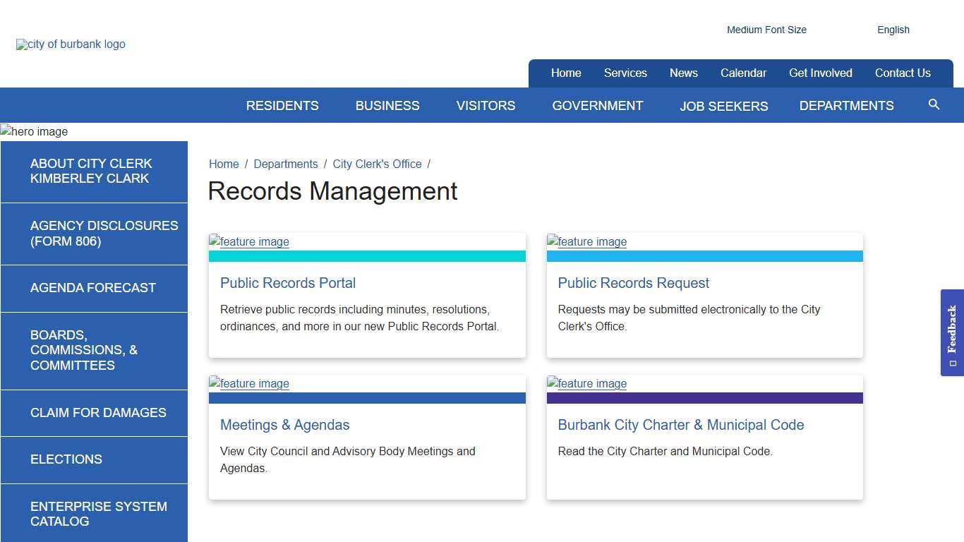 Records Management - City Clerk's Office - City of Burbank